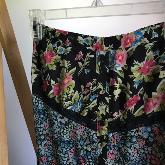 Band of Gypsies boho floral maxi skirt XS - Picture 4 of 8